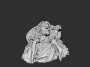 Jesus Relief 04 3D Print Model