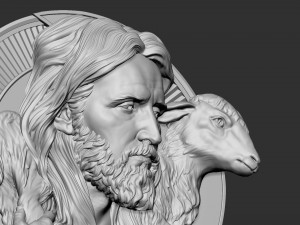 Jesus Relief 04 3D Print Model
