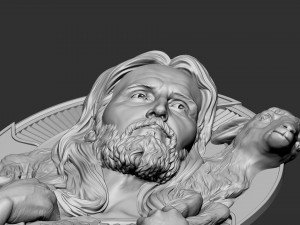 Jesus Relief 04 3D Print Model