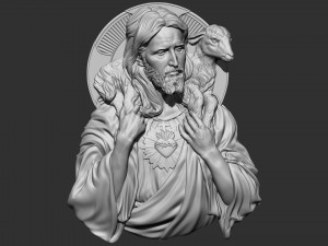 Jesus Relief 04 3D Print Model