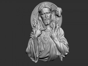 Jesus Relief 04 3D Print Model