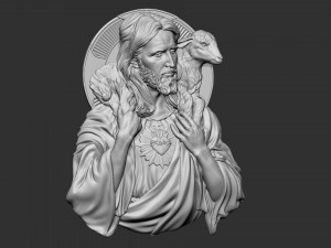 Jesus Relief 04 3D Print Model