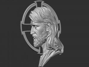 Jesus Relief 05 3D Baskı Modeli