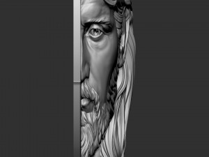 Jesus Relief 05 3D Baskı Modeli