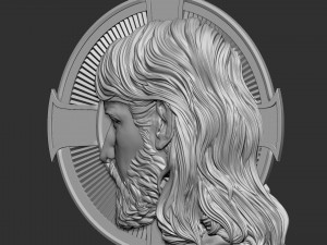 Jesus Relief 05 3D Baskı Modeli