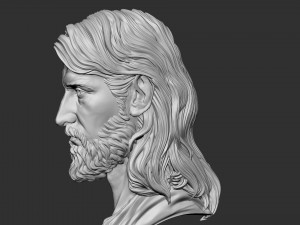 Jesus Relief 05 3D Baskı Modeli