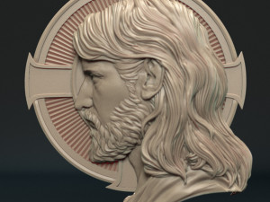 Jesus Relief 05 3D Baskı Modeli