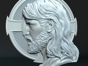 Jesus Relief 05 3D Baskı Modeli