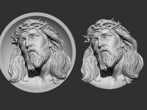 Jesus Relief 06 3D Принт Модель