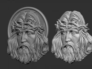Jesus Relief 08 Modelo de impresión 3D