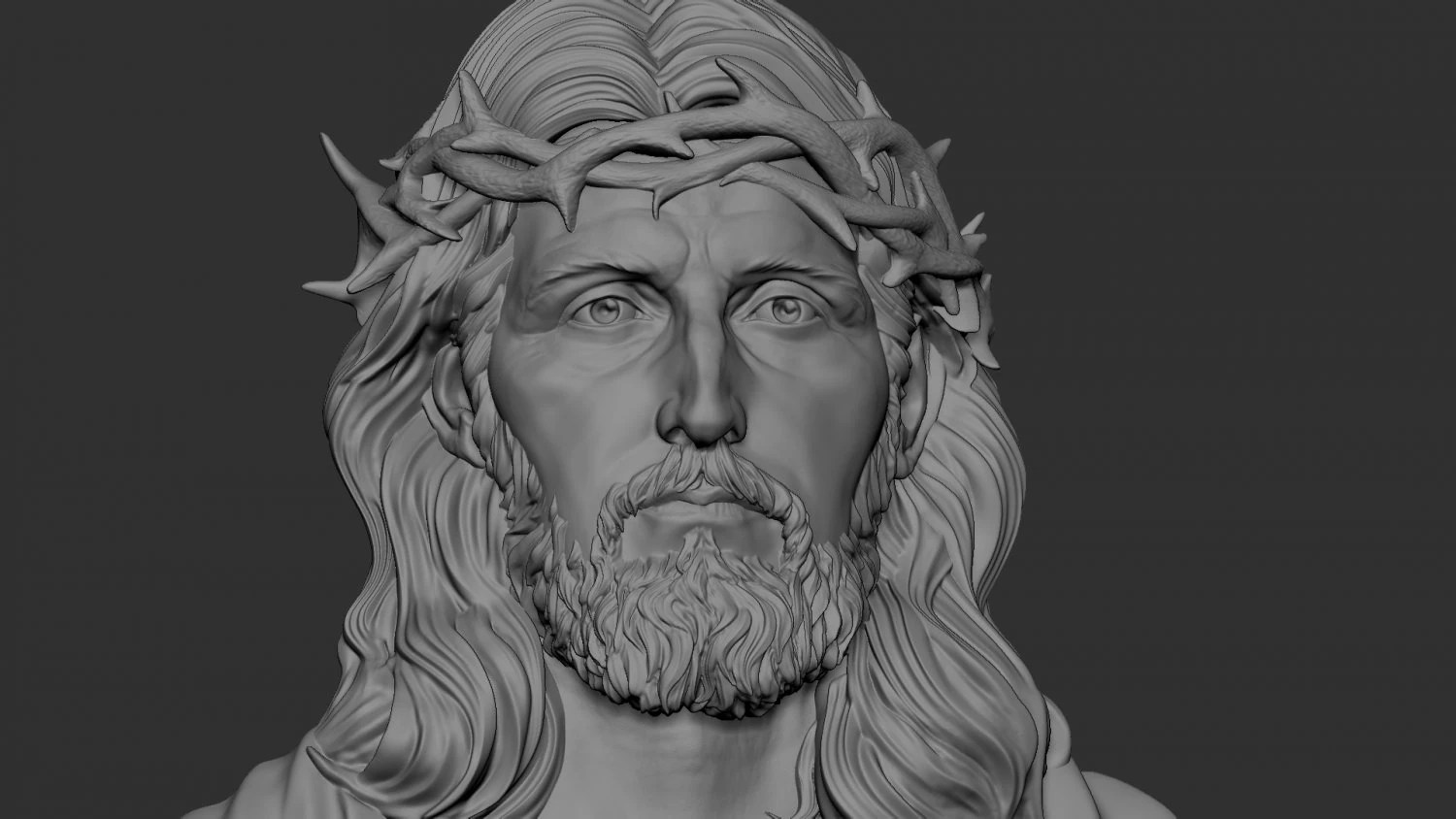 Jesus Relief 10 3D Print Model .c4d .max .obj .3ds .fbx .stl .blend 