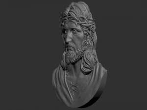 Jesus Relief 10 3D Print Model