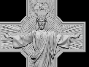 Jesus Cross 03 3D Print Model