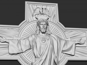 Jesus Cross 03 3D 프린트 모델