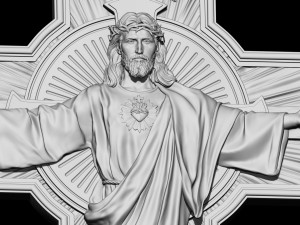 Jesus Cross 03 3D 프린트 모델