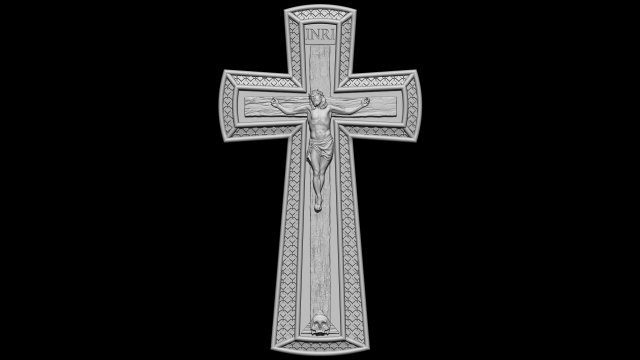 Jesus Cross 04 3D प्रिंट मॉडल .c4d .max .obj .3ds .fbx .stl .blend 