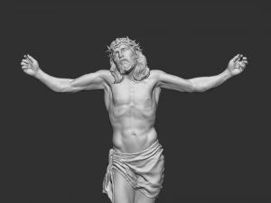 Jesus Cross 04 3D Print Model