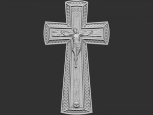 Jesus Cross 04 3D Print Model