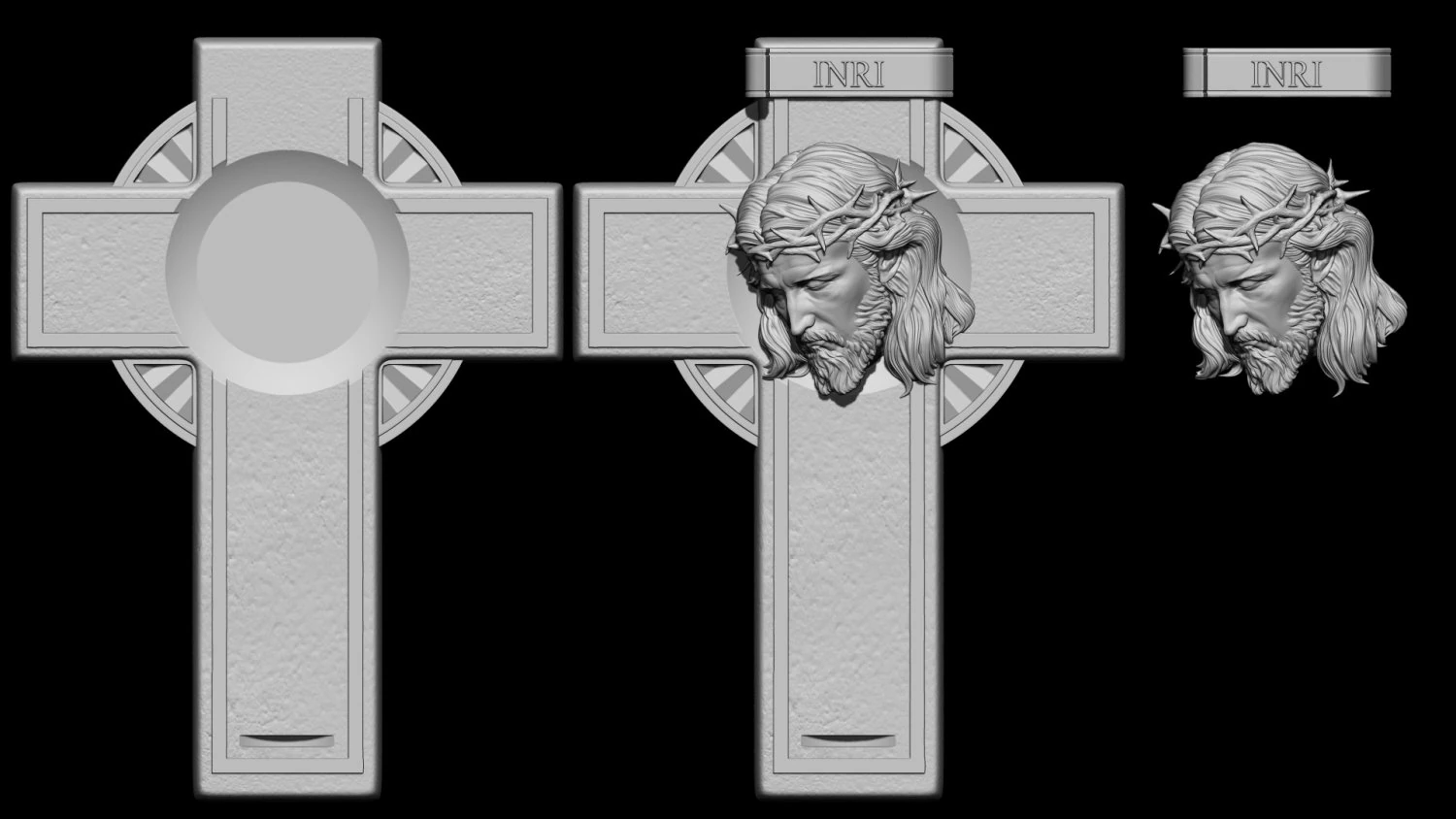 Salib Yesus 07 Model Cetak 3D .c4d .max .obj .3ds .fbx .stl .blend 