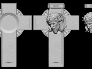 Jesus Cross 07 3D Print Model