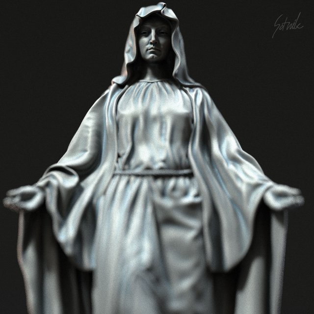 Mother Maria 01 3D 프린트 모델 .c4d .max .obj .3ds .fbx .stl .blend 