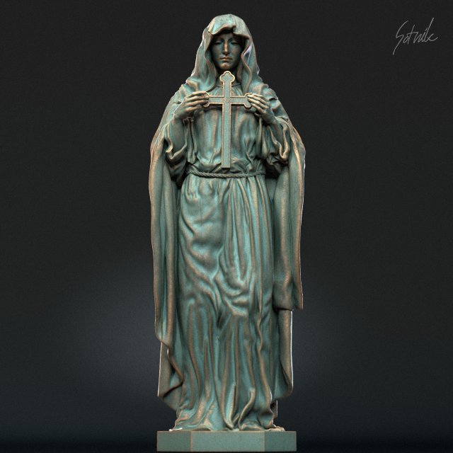 Mother Maria 04 3D Print Model .c4d .max .obj .3ds .fbx .stl .blend 