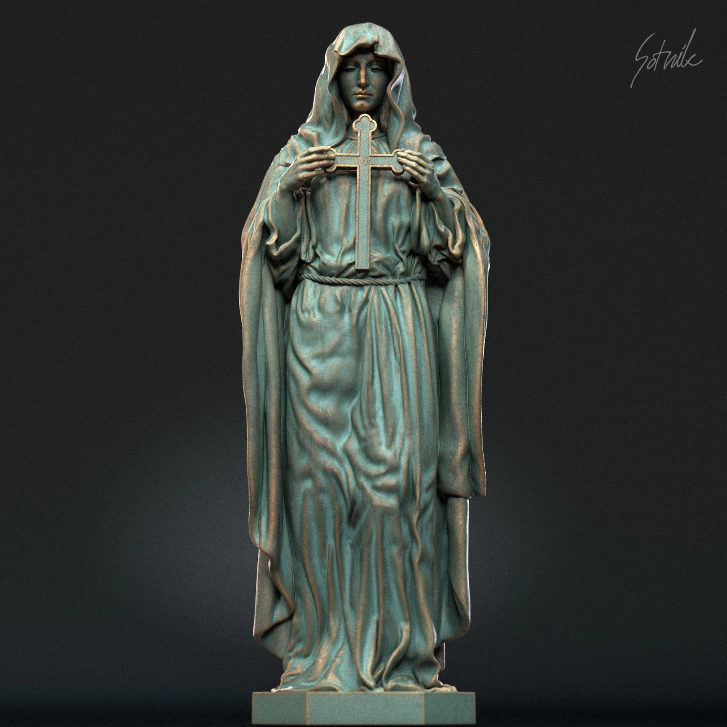 Mother Maria 04 3D Print Model .c4d .max .obj .3ds .fbx .stl .blend 