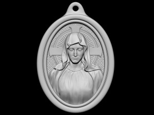 Mother Maria Medallion 3D Print Model