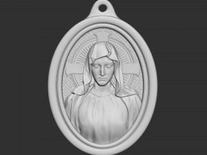 Mother Maria Medallion 3D 프린트 모델