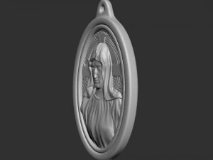 Mother Maria Medallion 3D Print Model