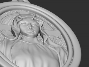 Mother Maria Medallion 3D 프린트 모델