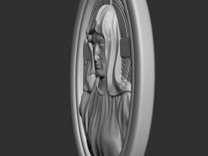 Mother Maria Medallion 3D Print Model
