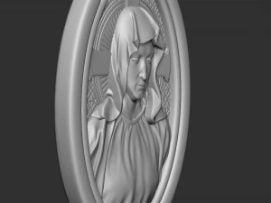 Mother Maria Medallion 3D Print Model