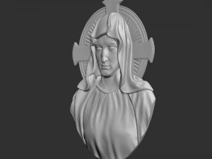 Mother Maria Medallion 3D Print Model