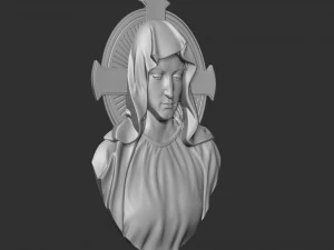 Mother Maria Medallion 3D Print Model