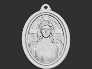 Mother Maria Medallion 3D Print Model
