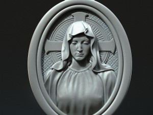 Mother Maria Medallion 3D Print Model