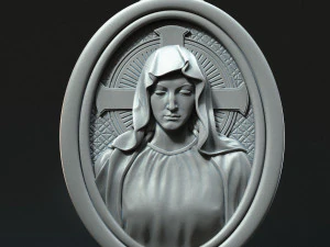 마더 마리아 메달리온 3D 프린트 모델