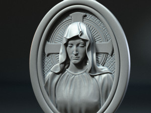 Mother Maria Medallion 3D 프린트 모델