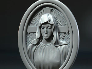 Mother Maria Medallion 3D Print Model