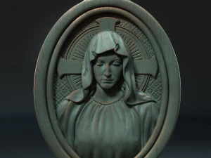 Mother Maria Medallion 3D Print Model