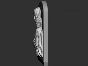 Mother Maria bas-relief 01 3D Print Model