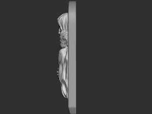 Mother Maria bas-relief 01 3D Print Model