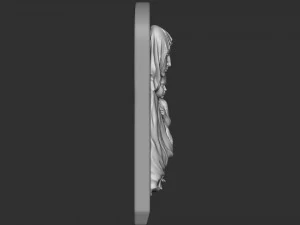 Mother Maria bas-relief 01 3D Print Model