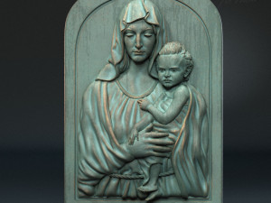 Mother Maria bas-relief 01 3D Print Model