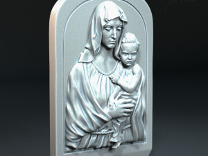 Mother Maria bas-relief 01 Modelo de impresión 3D