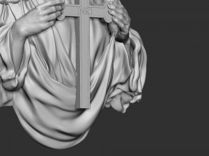 Mother Maria bas-relief 02 3D Принт Модель