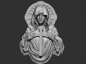 Mother Maria bas-relief 02 3D Принт Модель