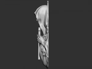 Mother Maria bas-relief 02 3D Print Model