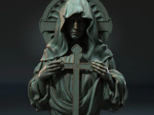 어머니 마리아 얕은 부조 02 3D 프린트 모델